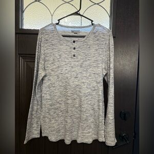 Sunday Heather Gray Knit Top